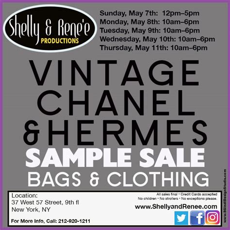 vintage chanel & hermes sample sale|Pre.